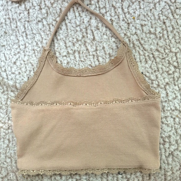 Forever 21 | Crop Halter Top | Beige | Size Small - Picture 4 of 4